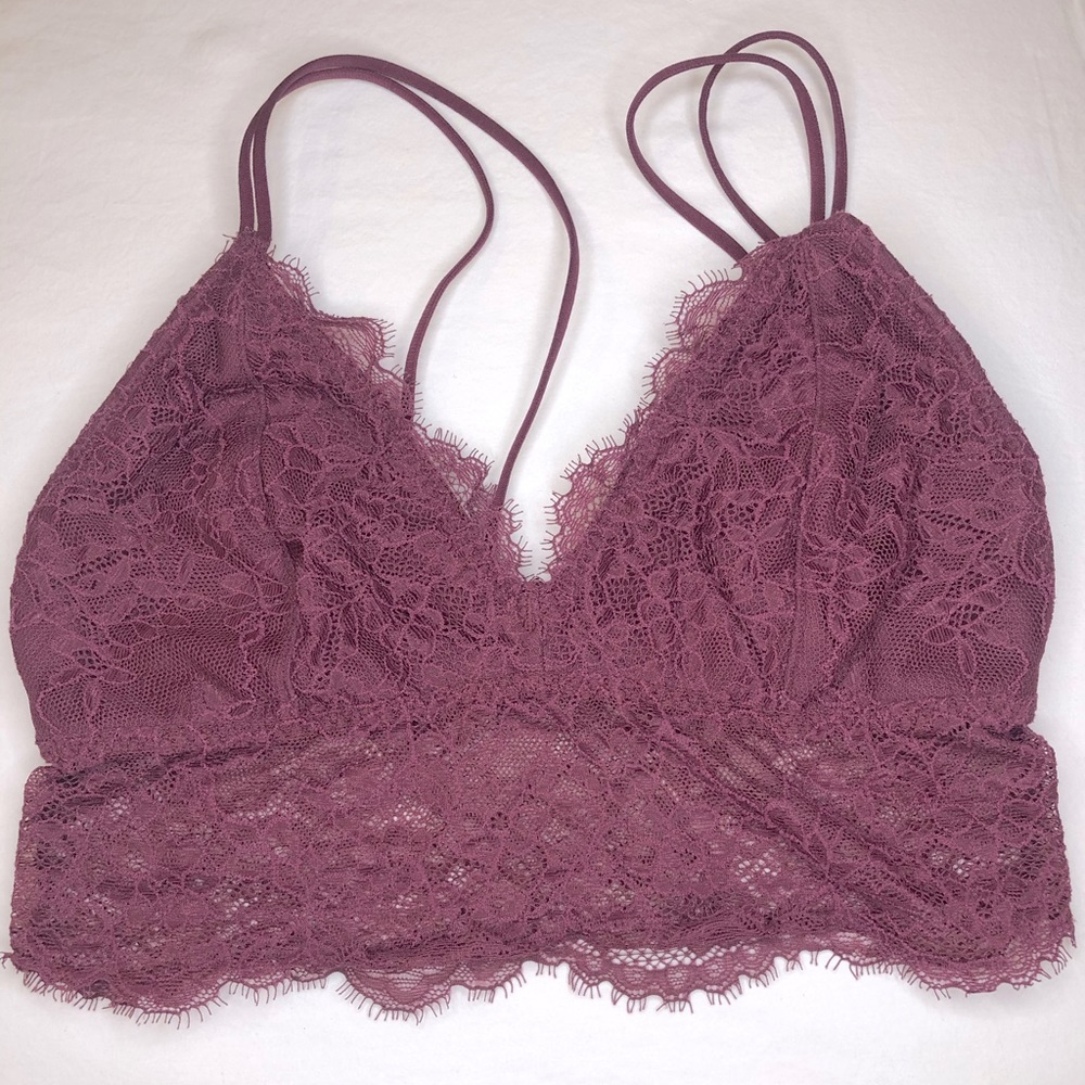 Bralette Bundle Lavender and Burgundy Purple Red